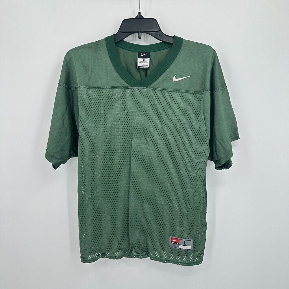 Vtg Nike Jersey Kids L Green Basketball‎ Activewear Sports Streetwear Hypebeast